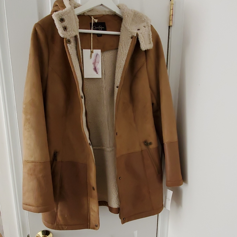 New Jessica Simpson Faux Suede Coat